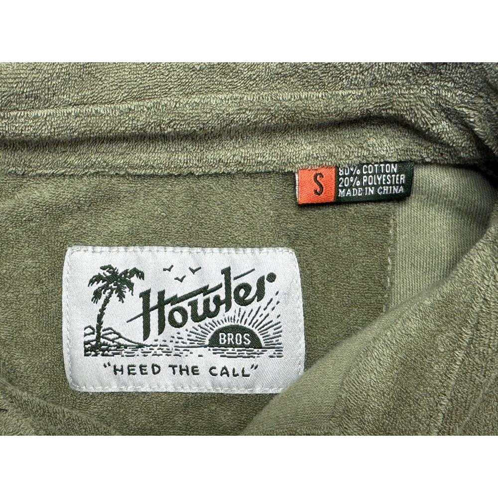 Howler Bros. Men's Green Plusherman Terry Polo Shirt - Size S* - Picture 4 of 4